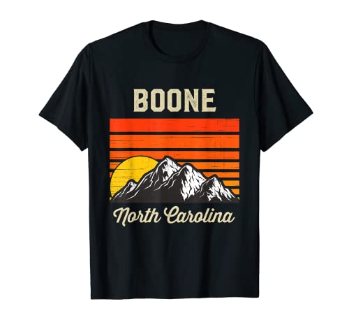Boone Carolina del Norte Retro Ciudad Estado Vintage Estados Unidos Camiseta