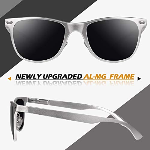 LINVO Polarized Sunglasses for Men Driving Sun glasses Shades 80's Retro Style Design Square - Image 4