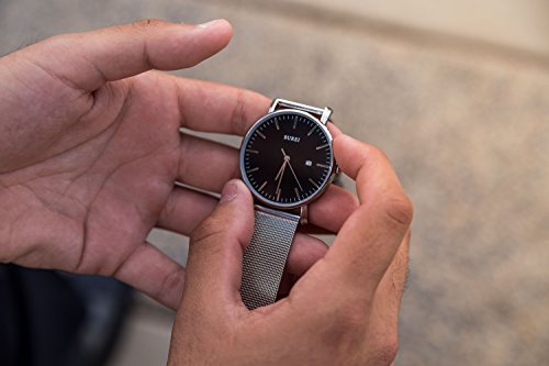 burei men's fashion minimalist wrist watch