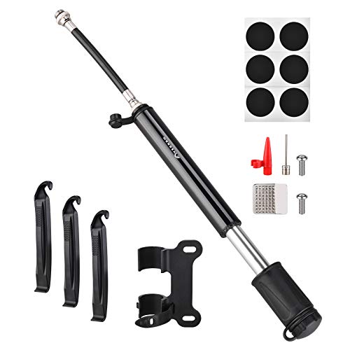 Leeofty Mini bomba de bicicleta Bomba de bicicleta 100 PSI Bomba de ar de bicicleta de alta pressão