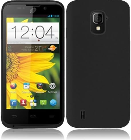 For ZTE Majesty Z796C Silicone Jelly Skin Cover Case (Black)