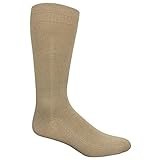Dr. Scholl's Men's 2 Pack Non-Binding Flat Knit Rib Crew Socks