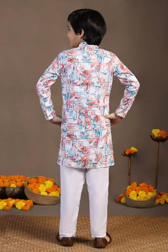 Image of Fashion Dream Boy Teal Kurta Pyjama Set|Boy Kurta Set|Kurta Pyjama Set