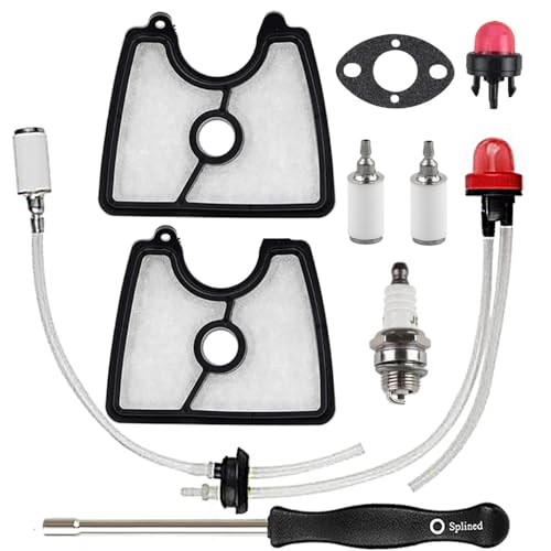 Hettluo 581798001 Fuel Line Kit Air Filter Kit Adjustment Tool for Husqvarna 125B 125BX 125BVX Leaf Blower