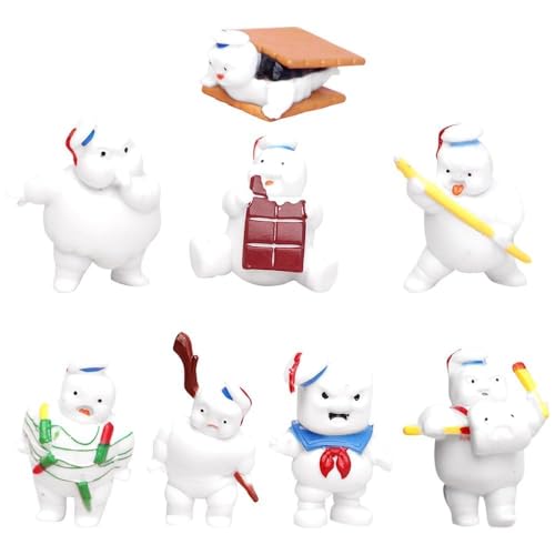 8PCS Ghost Busters Cake Topper, Ghost Busters Mini Juego De Figuras, Figuras De Acción De Ghost Busters Cake Toppers Para Baby Shower Fiesta De Cumpleaños Pastel Decoración Suministros