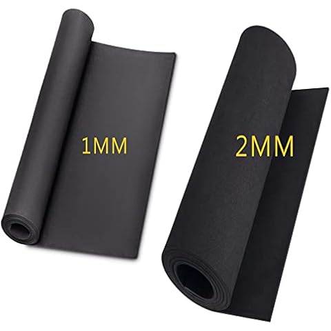 Black Eva Foam,Premium Eva Cosplay Foam 1mm and 2mm EVA Foam Sheet Cover