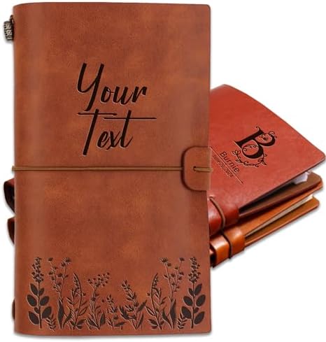 Personalized Leather Journal Custom Notebook Customized Engraved ...