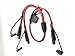 Battery Charging Cables, 2-Way Splitter SAE Connector, 1 to 2 SAE Connector Power Charger Adapter 16AWG 2ft 15A for Camp Trailer Solar Panels Battrey