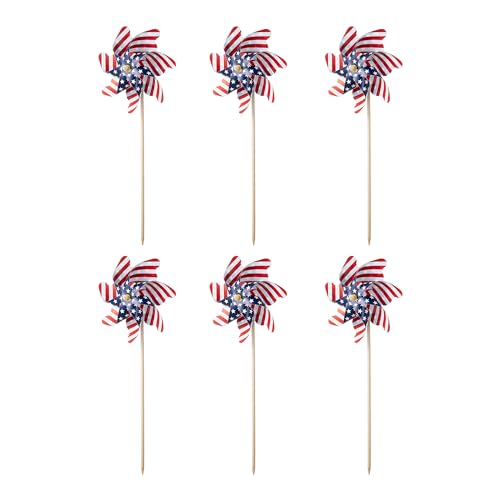 Éoliennes réfléchissantes 4 juillet avec drapeau américain - 2
