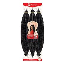 X-pression Braid Outre Crochet Braids X-Pression Twisted Up 3X Springy Afro Twist 24 inches 5-pack, 350
