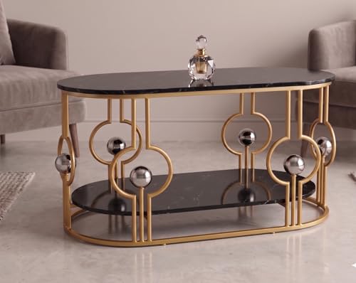 Image of Coffee Table (Ball Black Gold)