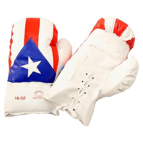 Lastworld 16oz Puerto Rico Flag Boxing Gloves Cover
