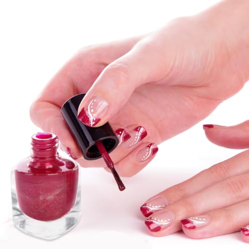 Botellas de esmalte de uñas OSALADI vacías de 15 ml con tapa y cepillo pack de 5 unidades 5