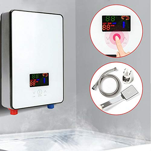 4500W Instant Electric Tankless 8L Home Hot Water Heater Whole House (White) #TOP2