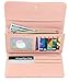 Gino Milano Women's Gold Leather Band Watch & Matching Tri-Fold Wallet Set - Grey