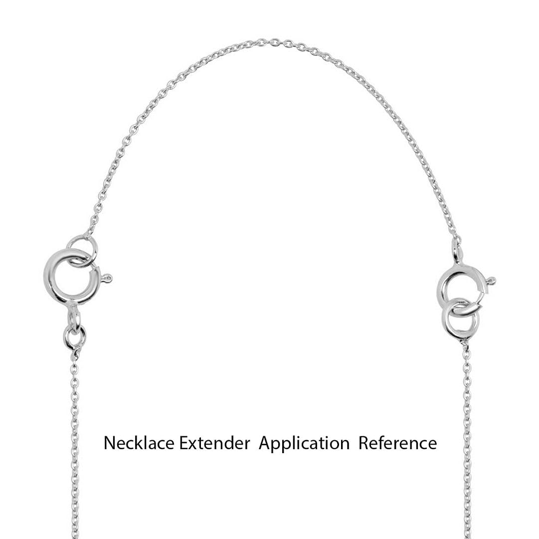 Adabele SS102-2 Kettenverlängerung aus echtem 925er-Sterlingsilber, mit Verschluss, 5,1 cm, dünn, starke Kabelkettenverlängerung für Halskette, Fußkettchen, Armband, Schmuckherstellung,