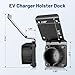 Anina EV Charger Holder for SAE J1772, Space Saving Downward Angle Design, Wall Mount Electric Vehicle Charging Cable Hanger for Portable Electric Car Charger