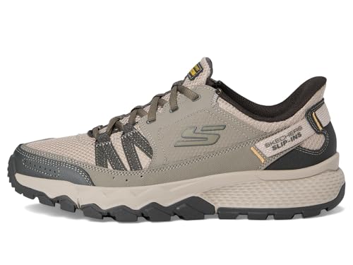 Skechers Men's Dynamite at Escapar Hands Free Slip-in Sneaker,Taupe,10.5