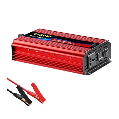 Onduleur onde sinusoïdale 4500W convertisseur 24V 220V avec prise universelle haute puissance