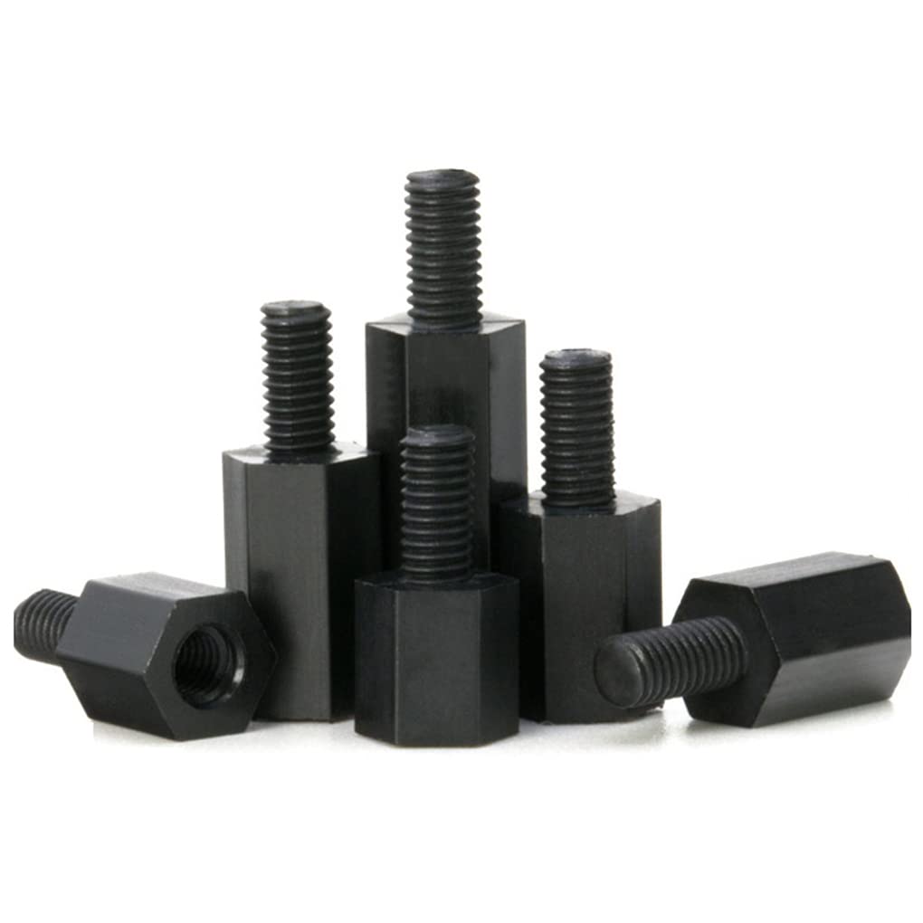 Separador De Nailon De Plástico Negro, 50 Uds., M3 M3x5/10/20/25/30