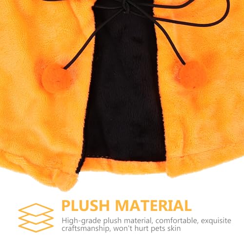 Disfraz Halloween para perro y gato capa reversible naranja M miniatura 5