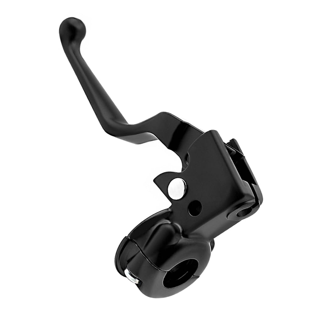 Levier d'embrayage et support de montage pour Harley Davidson Sportster 883 1200 Softail Dyna Electra Glide Road King Fat Boy Night Train Street Bob (Noir)