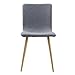 EdgeMod EM-286-GRY-X4 Dining Chair with Natural Legs, Set of 4, Gray