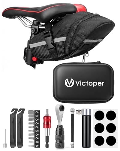 Victoper Bike Tool Kit, Bike Repair Kit Mini Pump & 10