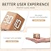 Exlliy Productivity Timer 1, 5, 10, 30, 60 Minutes Preset, Desk Cube Timer with Gravity Sensor/Mute/Vibration for ADHD, Work, Study, Kitchen, Back to School (1, Wood Grain)