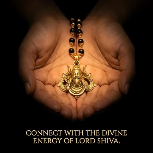 Image of Gratify Original Karungali Mala 54 Beads (7mm) for Men & Women | Authentic Black Ebony Wood Mala with Gold Plated Metal Caps | Spiritual Necklace for Meditation, Prayer, Energy Balance & Positive Vibes