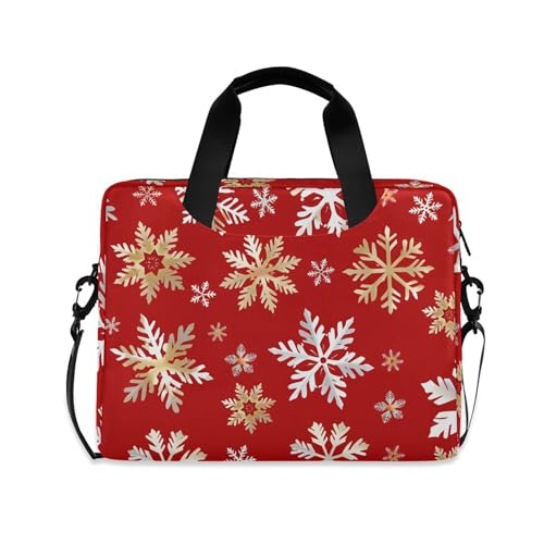 Funda para portátil ALAZA Snowflake dorado, 13-15.6 pulg miniatura 1