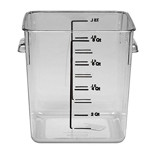 Rubbermaid Commercial Products Space Saving Food Storage Container With Lid, 8 Quart #TOP1