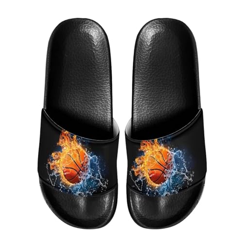 Slide Sandals Home Bathroom Slip-on Flat Slippers Daily Shoes for Men Women