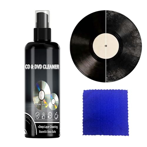 Record Cleaning Kit, 120ml Dust Removal Spray, Vinyl Care Gear
