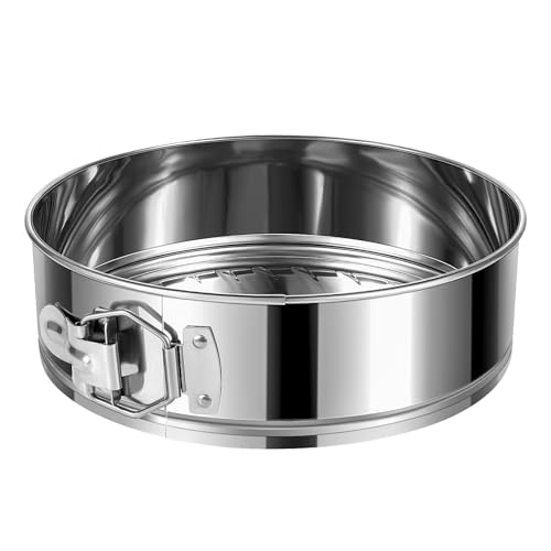 Comparison: Best Springform Pan For Cheesecake 7 E-Gtong 9 Inch Springform Cake Pan, Stainless Steel Springform Pans, Leakproof & Nonstick Cheesecake Pan with Removable Bottom, Round Spring Form Cake Pan For Baking