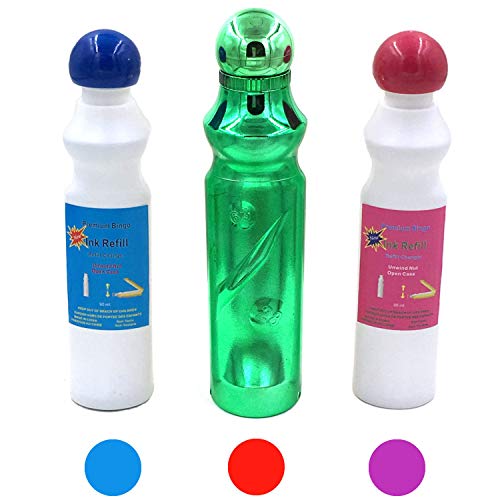 Tapp Collections Lot de 3 bingo avec boîtier plaqué métal, Vert, taille unique