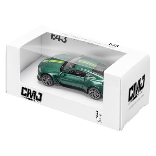 CMJ Aston Martin V12 Vantage Modellauto im Maßstab 1:43 – Racing Green | Präzise gefertigtes Sammlerstück aus Metallguss | Offiziell Lizenziertes Produkt
