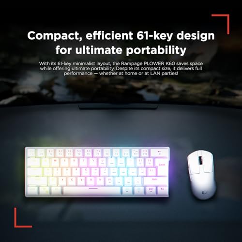 Teclado Gamer K60 Mecánico 60% Con Cable USB-A miniatura 3