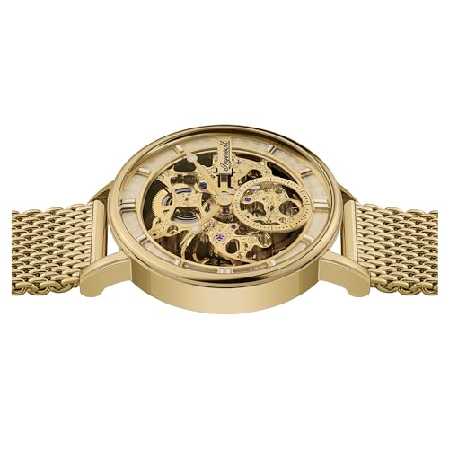 Ingersoll The Herald Mens 40mm Automatic Watch with Skeleton Dial and Milanese Mesh Bracelet – Bild 5