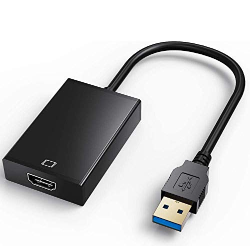 Adaptateur USB vers HDMI, USB 3.0/2.0 vers HDMI Audio Video Adapter HD 1080P Video Câble Convertisseur Cover