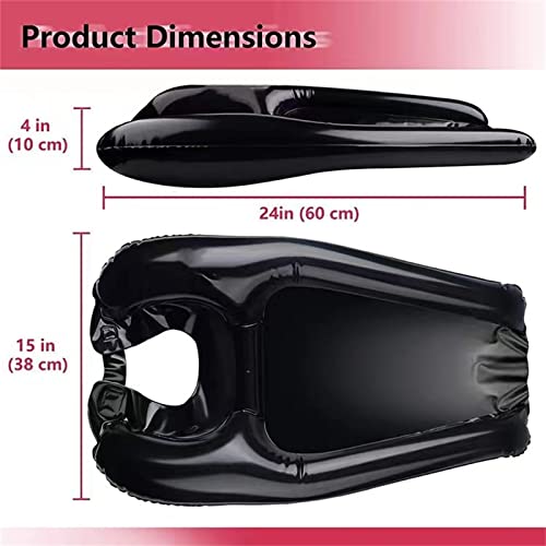 Bonlting Inflatable Hair Washing Tray For Sink At Home, Shampoo Bowl For Bedside And In Bed, Portable Hair Care Tray For Elderly, Disabled, Pregnant, Injured（Black） #TOP2