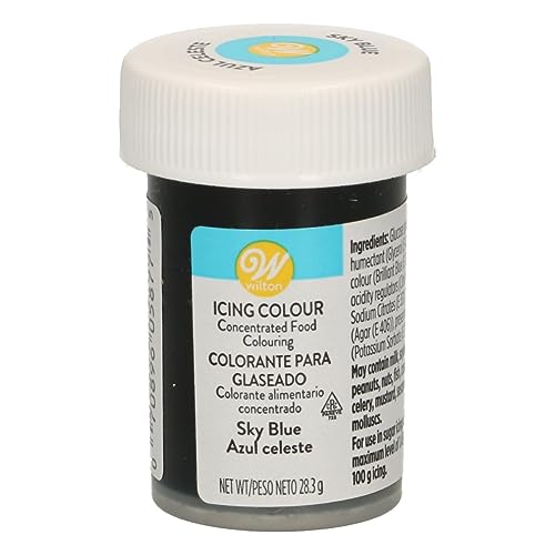 Wilton Colorante Alimenticio para Glaseado en Pasta, 28.3g, Color Azul Cielo, 04-0-0045