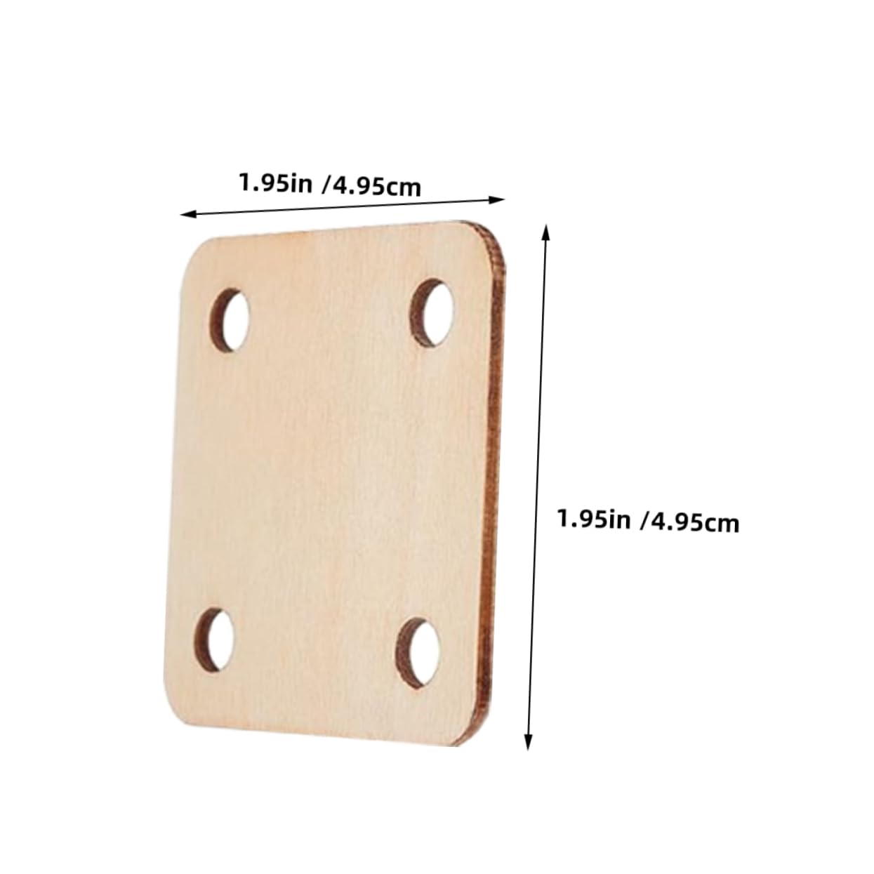 VILLCASE Blank Wooden Square Weaving Loom Kit 4 Hole Weaving Board DIY Projects Easy to Use