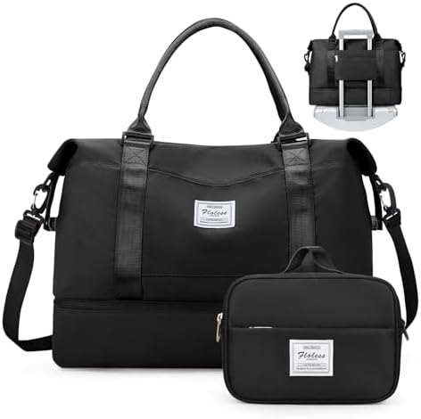 Weekender Bags for Women,Personal Item Travel Bag with Shoes Comp...