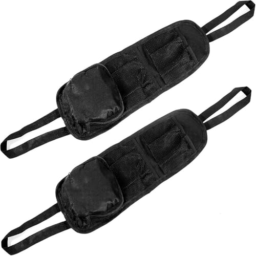 WDJRUIRUI 2 Pezzi Seggiolino Laterale Organizer per Volkswagen Golf,Pieghevole Seggiolino Auto Side Organizer, Tasche Laterali Multifunzionali