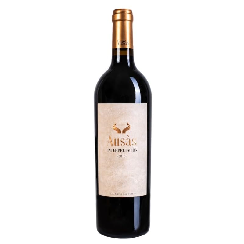 Ausás Interpretación Vino Tinto Crianza, expresión única de Tinta Fina con 15% Vol., perfecto para servir entre 14º y 16ºC y disfrutar su carácter| 1 botella