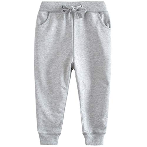 Image of Little Boys Jogger Pants Toddler Boys' Drawstring Elastic Waist Cotton Casual Sweatpants 1PC / 2 PCS Set