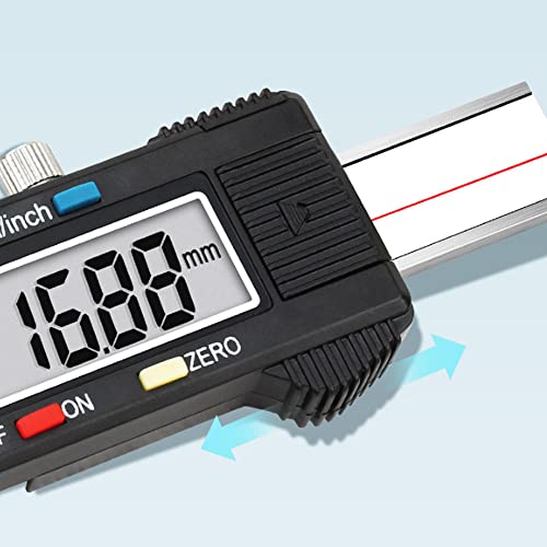 Calibrador digital Vernier con pantalla LCD extragrande para una medición precisa en agujeros redondos, herramienta precisa y fiable para profesionales