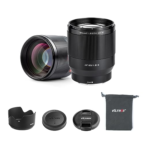 VILTROX Lente Full Frame 85 mm f/1.8 F1.8 com foco automático STM para câmera Nikon, serve para câme