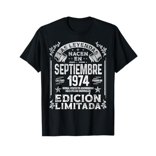 Las Leyendas nacen en Septiembre de 1974 48 años Cumpleaños Camiseta